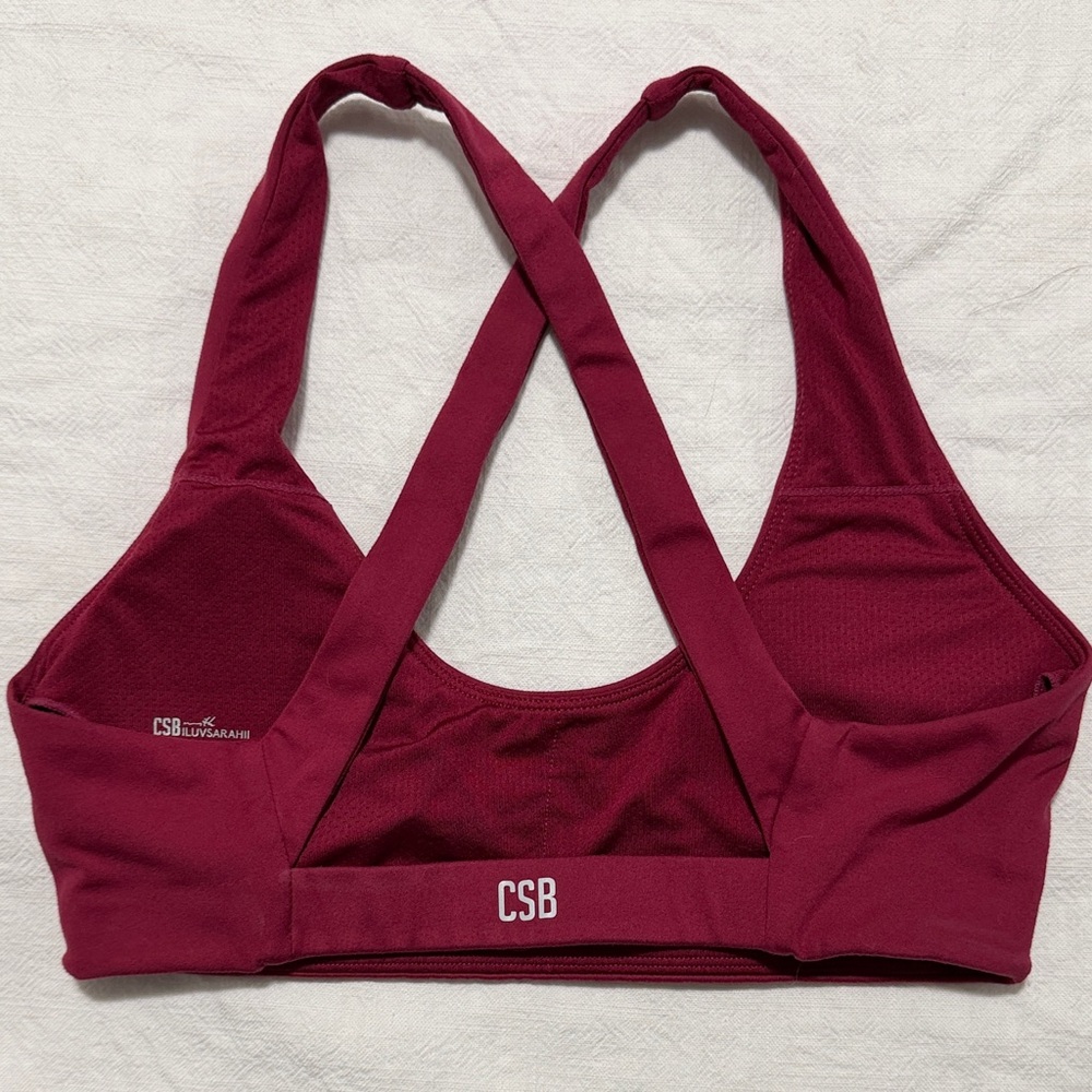 Crop Shop Boutique Mauve Sports Bra - Picture 3 of 7